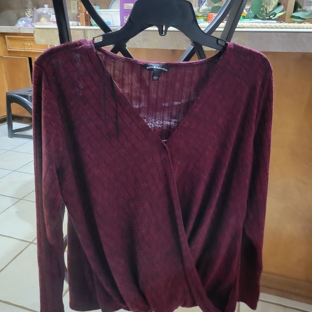 Red blouse